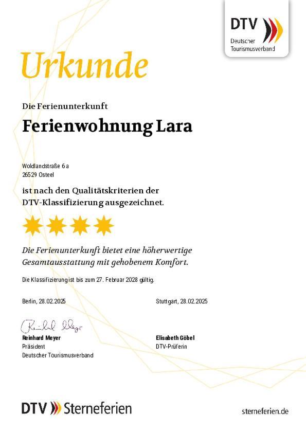 Ferienwohnung Lara "Im Herzen Von Ostfriesland" Osteel Exterior foto